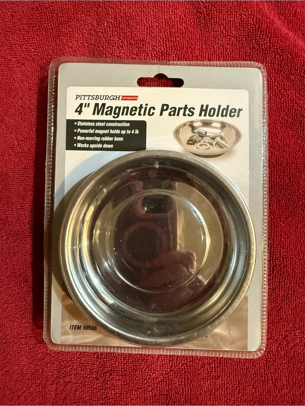 4" Magnetic Parts Holder in Silver